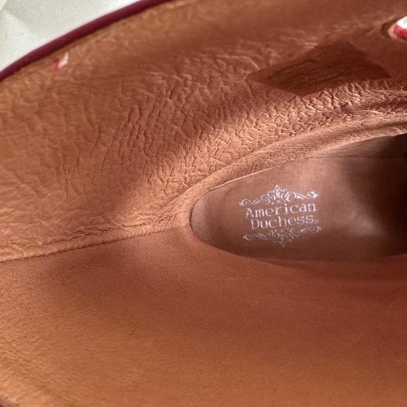 American Duchess Original Tango Boots Red Size 8 1/2 Worn Once - Picture 13 of 14